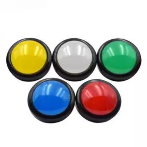 게임기교체부품 큰 원형 푸시 버튼 LED 조명 마이크로 스위치 아케이드 돔 100mm
