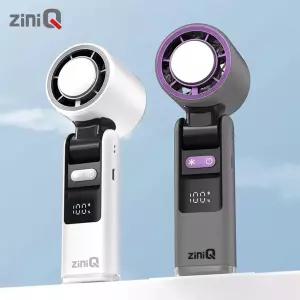 아이스쿨링팬 BLDC 휴대용 미니탁상용 접이식 무선미니선풍기 스트랩제공 FN