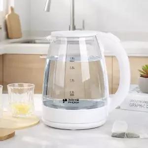 [키친아트]내열유리 전기포트 1.8L 무선 전기주전자 커피포트