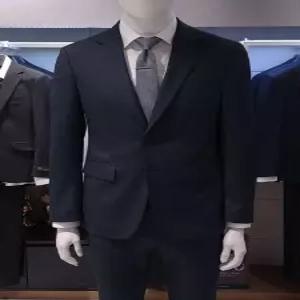 [트루젠]남성 봄 여름 데님라이크 네이비 기본핏 남자 비지니스 캐주얼 정장