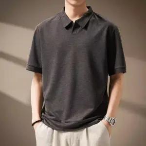 남자 니트 사계절 칼라 반팔 갈매기 라운드넥 무늬 DUCHI2