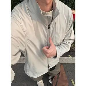 윈터솔져 남자 그레이 여름 캐주얼 데일리룩 점퍼 야상사파리 차이나 코트 야상 재킷 KUK2