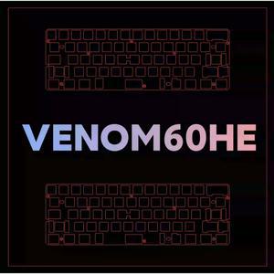키보드트레이 받침대 60HE VENOM HALL EFFECT 키보드 PEI PCB CF 스테빌라이저용 BRASS PP 장착형 소재