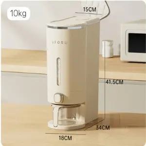 폴라도레 원터치 쌀통 10kg 진공쌀통 쌀보관통 쌀벌레방지 슬림쌀통 이사 집들이 명절 주방 선물세트
