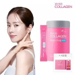 에버콜라겐 타임비오틴 30포, 1개 + 증정 (마시는콜라겐 샤인글로우, 1개+쇼핑백)