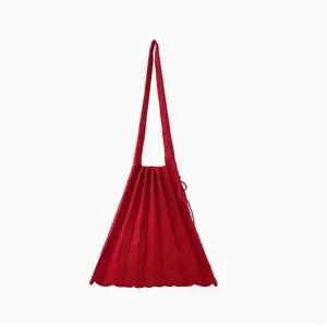 조셉앤스테이시 Lucky Pleats Knit Barbados Red Solid M