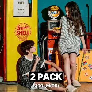 마밤 MSMV 2PACK 알뜰팩 접촉냉감 브리즈S/T 빅사이즈 주니어 잠옷 실내복 키즈 5부 내의
