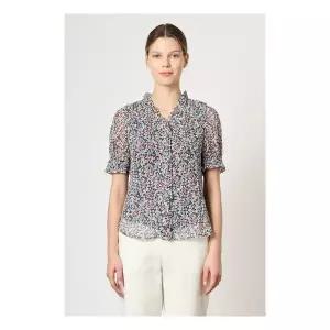 BCBG 비씨비지 프린티드 브이넥 블라우스 B4M5B438 1048907