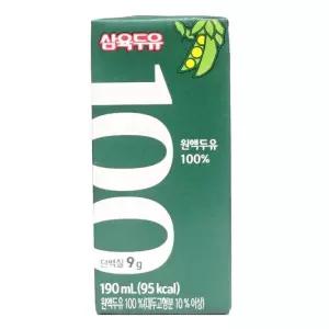 [삼육두유] 삼육 100%원액두유 190ml 48개