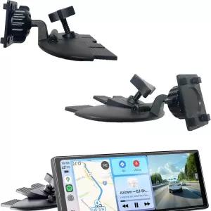 카플레이 화면용 ARMOLABX CD 슬롯 마운트 헤비 듀티 360 회전 GPS 7-11인치 모니터와 호환 가능