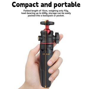 호환 휴대용 MT-08 미니 삼각대 접이식 모노포드(볼헤드 포함) DSLR 카메라 스마트폰용 1/4인치 나사 확장
