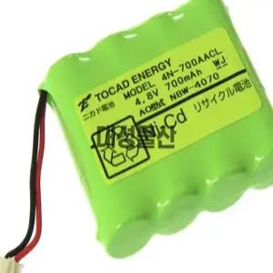 산요 Sanyo 니켈 카드뮴 배터리 팩 4N-700AACL 4.8V 700mAh