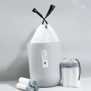 쓰레기 비닐 봉투 손잡이 묶는 롤팩 분리수거 비닐 봉투 튼튼한 쓰레기통 주방용 사무실 봉투형 차량용