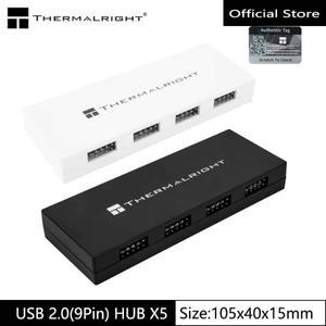 Thermalright USB 2.0 9핀 X5 허브/자기 흡착/5개의 9핀 장치 지원/SATA 전원/다중 화면 디스플레이 구현