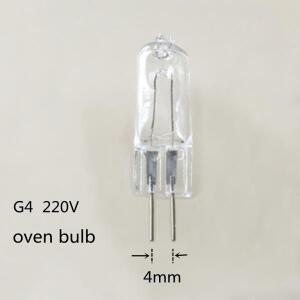 5PCS G4 220V 오븐 전구 고온 플러그인 텅스텐 와이어 유리 할로겐