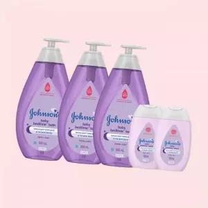 존슨즈 베드타임 바스 500ml 3개 + (베이비오일 125ml 2개) 4619632