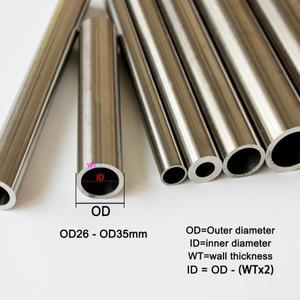304 스테인레스 스틸 튜브 정밀 파이프 외경 25mm - 내부 30mm-24mm 공차 0.05mm 및 외부 광택 처리