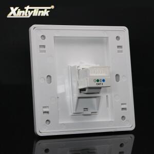 Xintylink-휴대폰 소켓 rj11 잭 모듈러 1 포트 cat3 키스톤 벽면 플레이트 페이스 툴리스 벽 패널 86mm
