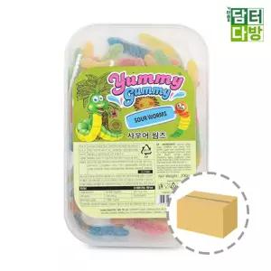 야미 사우어 웜즈 200g 1BOX (12개입) 지렁이모양젤리