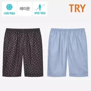 TRY 남성 레이온 5부 파자마 남자홈웨어 하의 (택1)