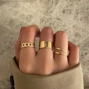 [룽스_62]3pcs 세트 사이즈 조절 가능 여성반지 그레이스링