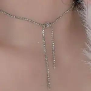 [룽스_62]목걸이 심플한 레이어드 크리스탈 파티악세사리