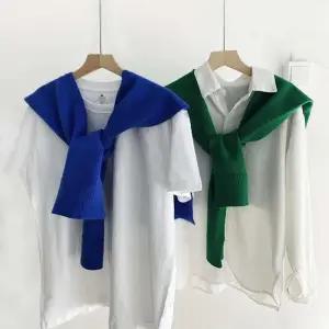 [룽스_62]가디건 페이크 10color 어깨숄 무지 니트