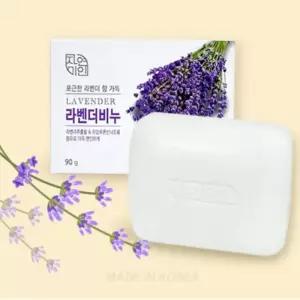 [룽스_62]라벤더향 세수 비누 세안 세숫비누 미용비누 4개