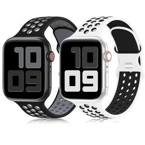 Apple Watch 밴드 용 스포츠 스트랩 44mm Ultra 2 41 45 실리콘 팔찌 시리즈 10 9 8 SE 7