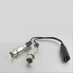[룽스_63]변환 Y 케이블 캐논 XLR F to 26cm x2 6.35mm