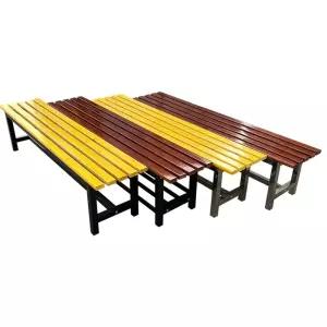 탈의실 나무벤치 락커룸 호두색 평상의자 우드 스툴 대기석 원목 좌석 로커룸