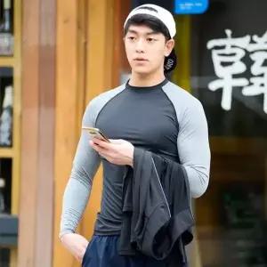 DHO3367BG 남성래쉬가드비치웨어솔리드 위크나인 스윔