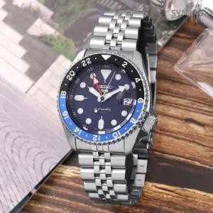 세이코5 SSK003K1 다이버룩 GMT 터틀 다이버 블루 SKX 오토매틱 남자 메탈 시계 d19