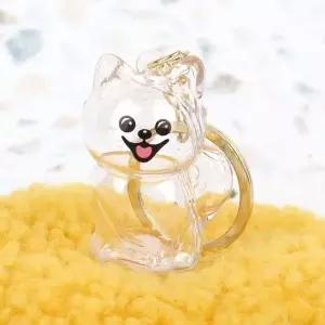[하프클럽/]메모리얼 털 키링 포메 강아지 보관