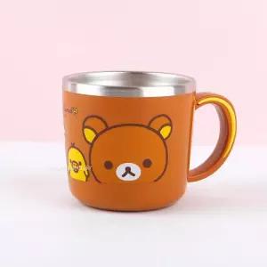 리락쿠마 스텐컵 260ml(해피)-브라운