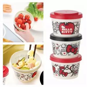 스케이터 이유식용기 헬로키티 푸드레드 조인트식 보존용기 3P