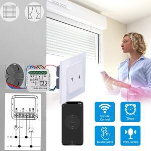 블라인드 롤러 셔터 전기 모터 용 Tuya 스마트 WiFi 커튼 스위치 모듈 Smart Life App 제어는 Google 홈 A
