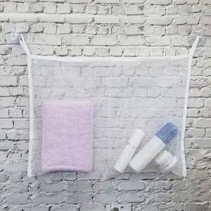 ( )욕실수납 투포켓 수납용 메쉬망 장난감정리