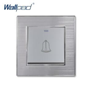 전등 스위치 초인종 재설정 실버 테두리 Wallpad 푸시 버튼 벽 16A AC110-250V와 새로운 도착 스테인레스