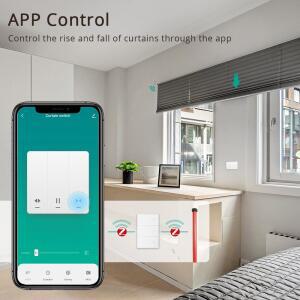 Zemismart Zigbee 전동 롤러 셔터용 스마트 커튼 스위치, 투야 알렉사 구글 홈과 함께 작동, US AU