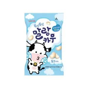 롯데 말랑카우 밀크 79g 1개 아이 사무실 간식 사탕