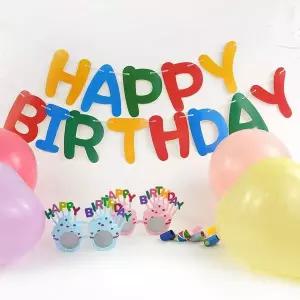 핑크풋 생일파티세트 파티세트 안경 생일파티꾸미기