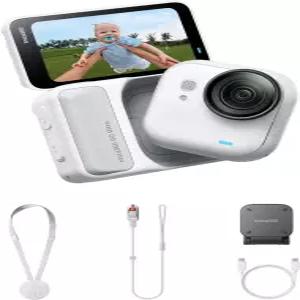 Insta360 GO 울트라 - 소형 4K 브이로그 카메라 핸즈프리 POV 캠 1/1.28인치 센서 53g 경량 156 FOV 200분