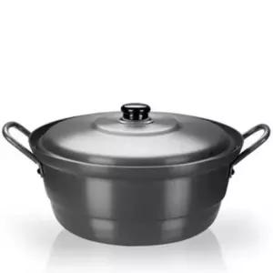 튀김냄비 국솥 경질 냄비 찜솥 찜냄비 튀김 곰솥 뚜껑있음 33cm