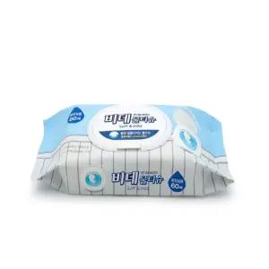 비데 물티슈 60매 캡형 화장실용 플러셔블 휴지