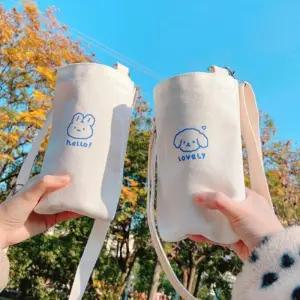[라일리] Rly 텀블러 파우치 캔버스백 보온병 물병 물통 주머니