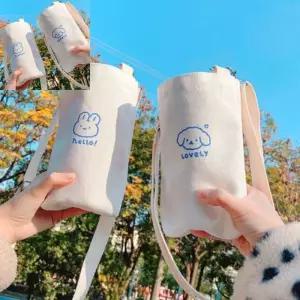 [라일리] Rly 드링크백 캔버스 커피홀더 미니캔버스백 텀블러가방