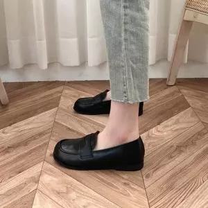컴포트화 플랫단화 단화구두 통굽단화 플랫 로퍼