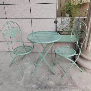 북유럽 야외 테이블 세트 의자 카페 철제 베란다 엔틱 직조 철예 인테리어 탁자 심플