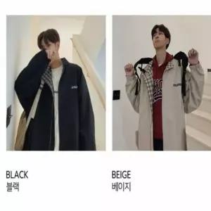 간절기 남성 남성바람막이점퍼 집업 리버서블 캠퍼스 간절기 점퍼 대학생